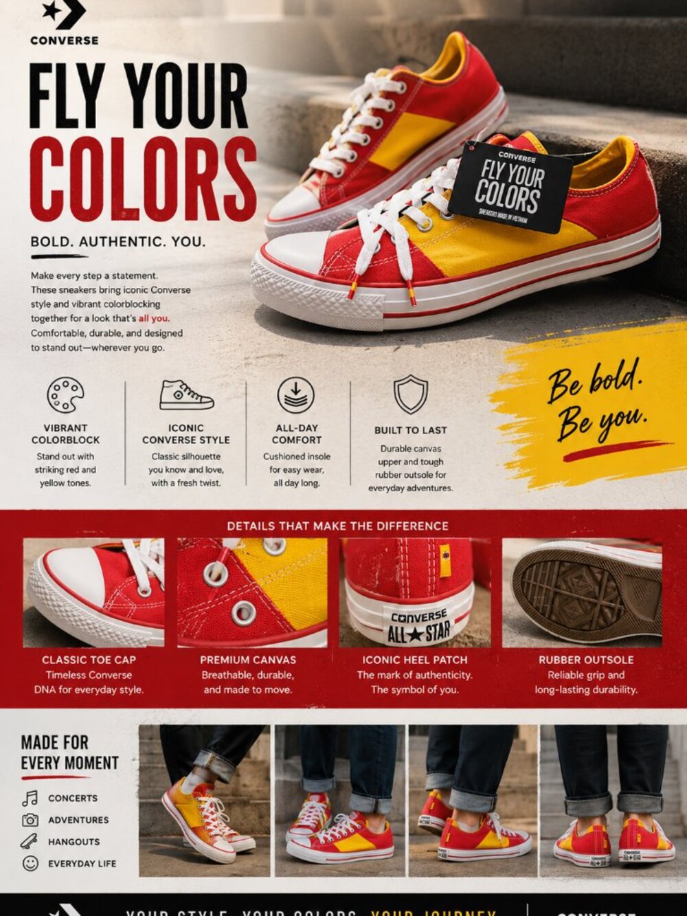 Converse Colorblock Sneakers